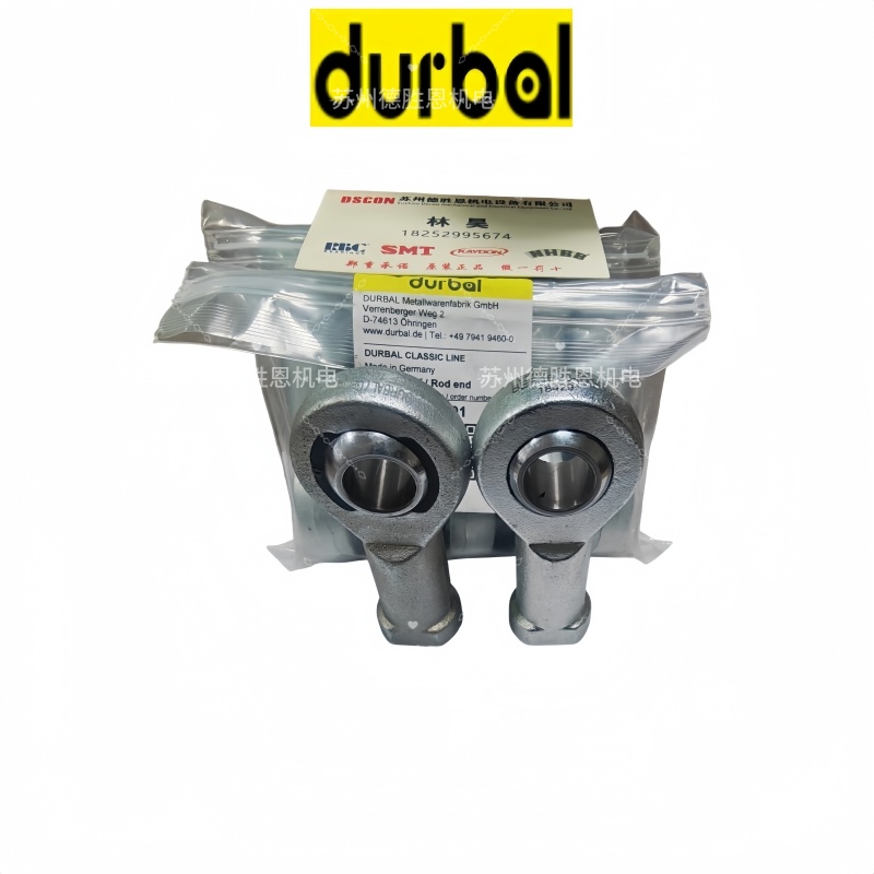 DURBAL轴承BRTM1/2-00-502， BRTM5/8-00-502， BRTM3/4-00-502杆端关节轴承，汽车液压设备轴承